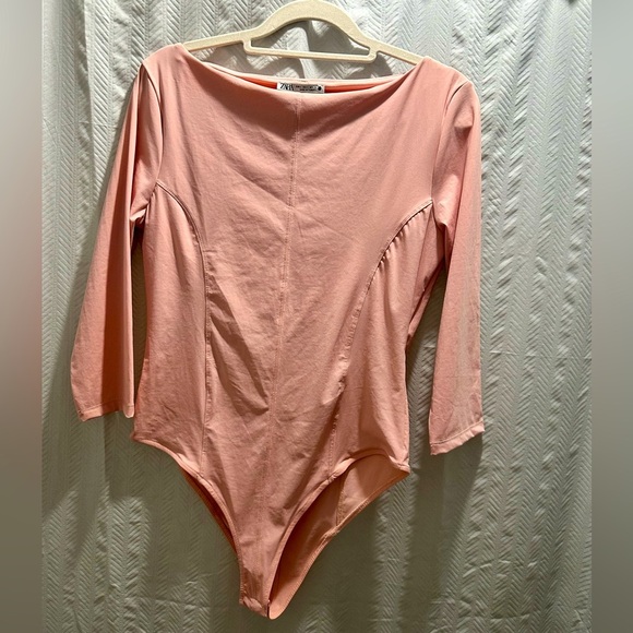 ZARA Elegant Pink Bodysuit - Picture 2 of 3